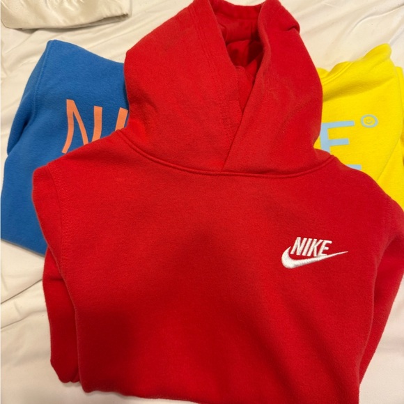 Nike Hoodies in Red, Blue, and Yellow - Picture 2 of 4